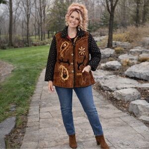 Quilted Art-to-Wear Jacket Funky Boho Maximalist Statement Coat